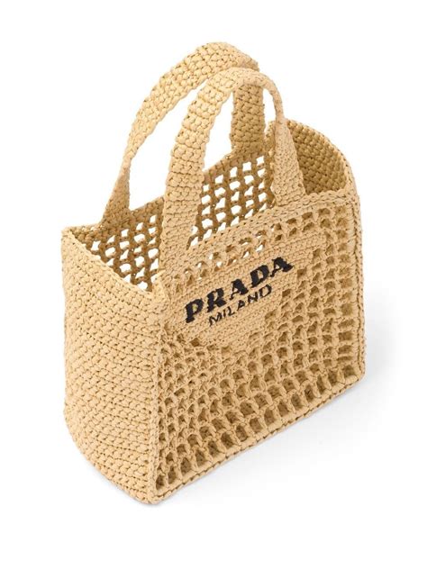 prada tote raffia|prada small raffia tote bag.